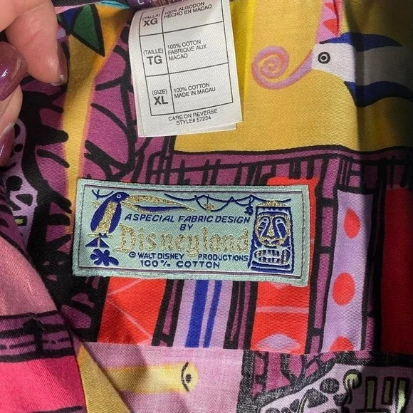 Vintage Disneyland Walt Disney Collectibles Tiki Room Shirt XL Limited of 500 - Picture 2 of 7